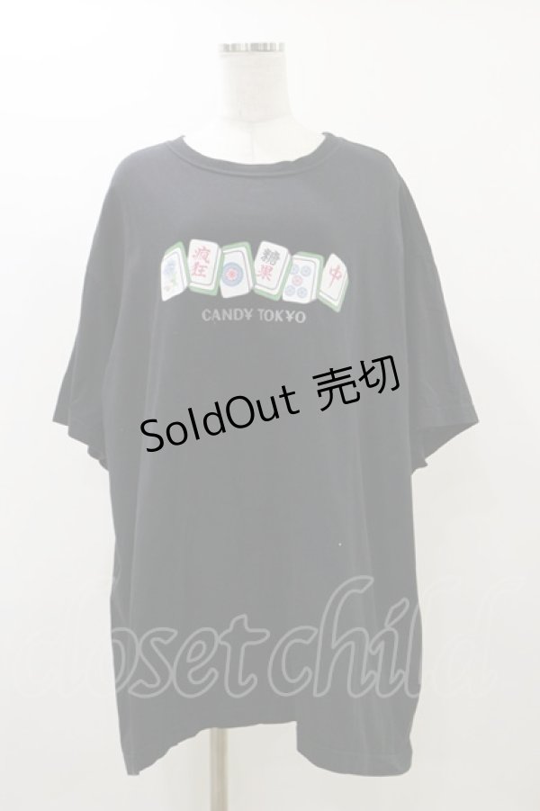 画像1: Candy Stripper / CANDY TOKYO BIG TEE  ブラック H-25-12-17-071-PU-TO-KB-ZH (1)