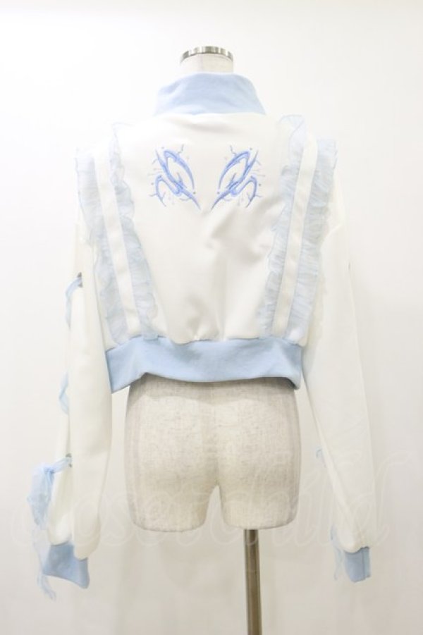 画像2: ACDC RAG / クラゲサイバージャケット  ホワイト×パステルブルー H-25-12-17-073-PU-JA-KB-ZH (2)