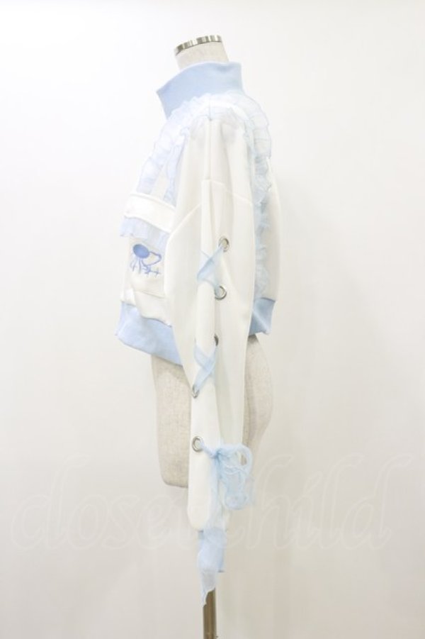 画像3: ACDC RAG / クラゲサイバージャケット  ホワイト×パステルブルー H-25-12-17-073-PU-JA-KB-ZH (3)