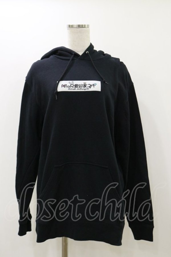 画像1: NieR Clothing / プリントプルパーカー  黒 H-25-12-17-075-PU-TO-KB-ZH (1)