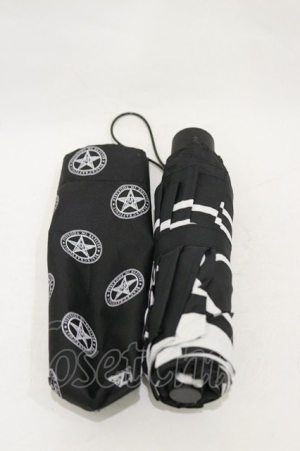 画像1: BlackCraft Cult / 折りたたみ傘  黒 H-25-12-17-017-PU-ZA-KB-ZH (1)