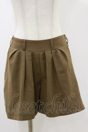 画像: OZZ ANGELO / ポケット刺繍ショートパンツ  カーキブラウン H-25-12-17-018-OO-PA-KB-ZH