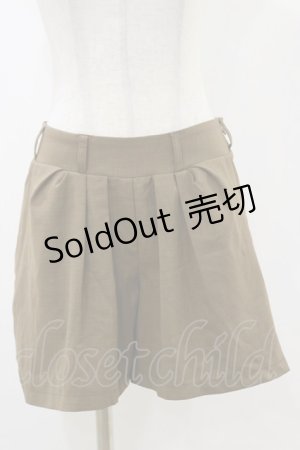 画像: OZZ ANGELO / ポケット刺繍ショートパンツ  カーキブラウン H-25-12-17-018-OO-PA-KB-ZH