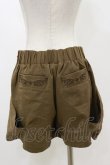 画像2: OZZ ANGELO / ポケット刺繍ショートパンツ  カーキブラウン H-25-12-17-018-OO-PA-KB-ZH (2)