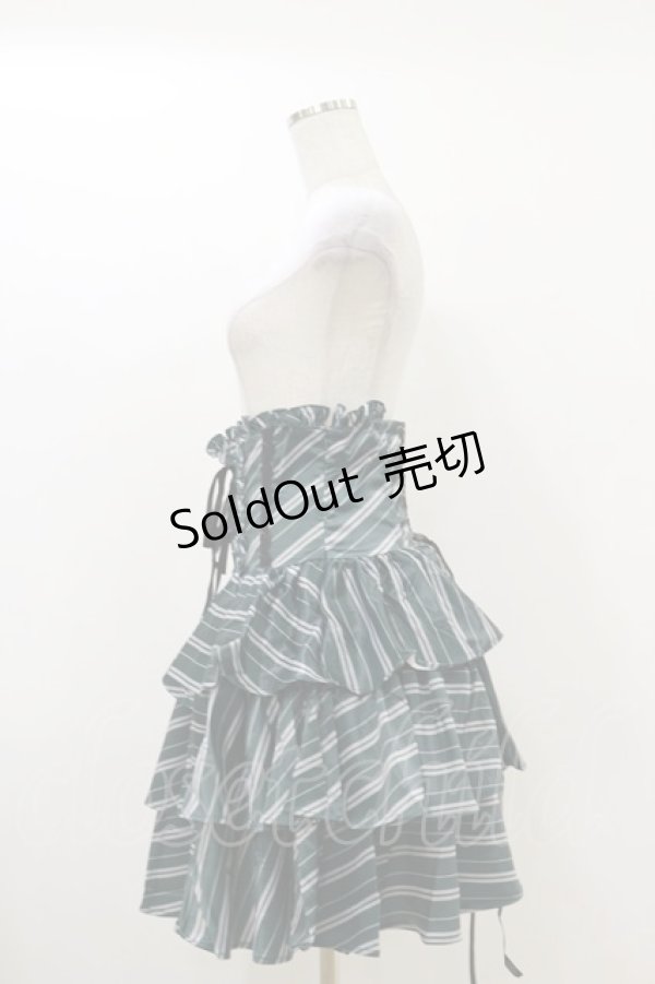 画像3: ATELIER PIERROT / ハリー・ポッター フリルコルセットスカート  スリザリン（グリーン） H-25-12-17-025-EL-SK-KB-ZH (3)