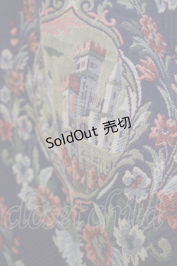 画像4: Jane Marple / Chateau gobelinフレアスカート  ネイビー H-25-12-17-028-JM-SK-KB-ZH (4)