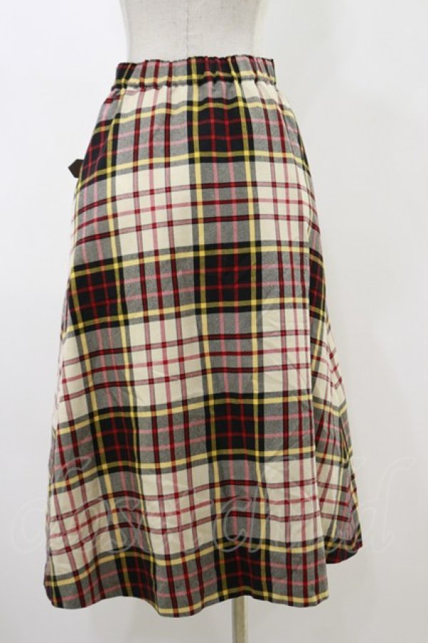 画像2: MILK / Beeチェックロングスカート  COUNTRYtartan H-25-12-17-029-ML-SK-KB-ZH (2)