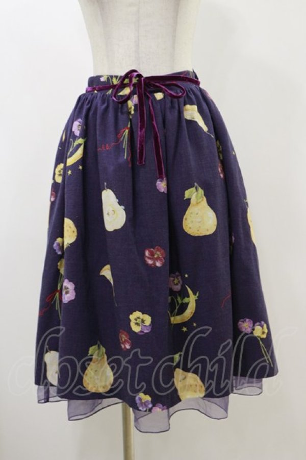 画像1: MILK / ベルベットムーンスカート  バイオレット H-25-12-17-031-ML-SK-KB-ZH (1)