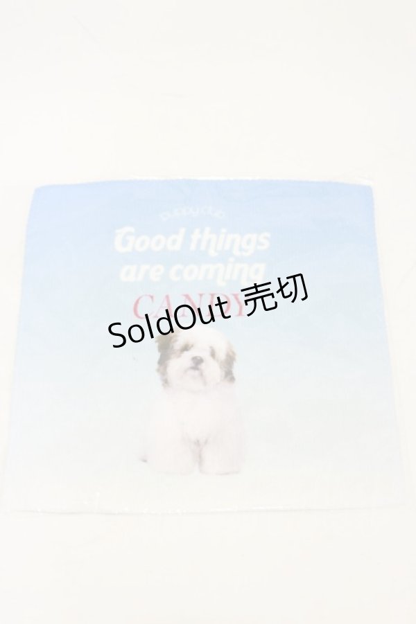 画像1: Candy Stripper / GOOD PUPPYハンカチ   H-25-12-17-004-PU-ZA-KB-ZH (1)