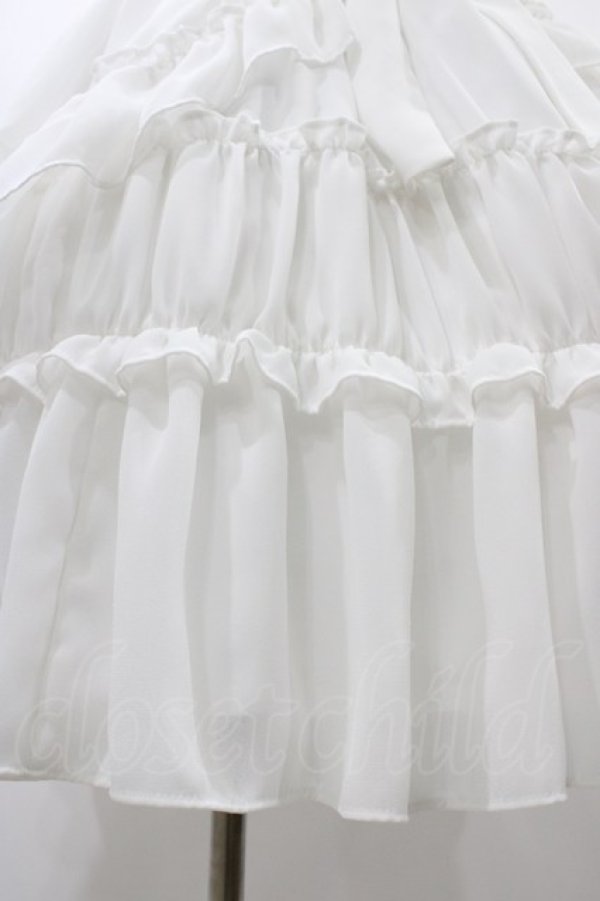 画像5: Millefleurs / レースとジョーゼットのワンピース  ホワイト H-25-12-18-1025-EL-OP-KB-ZH (5)