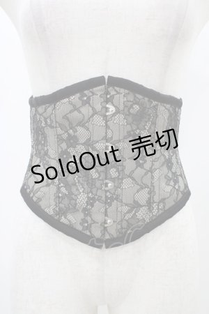 画像: abilletage / レースミニコルセット 4 ブラック H-25-12-18-1005-GO-ZA-KB-ZH