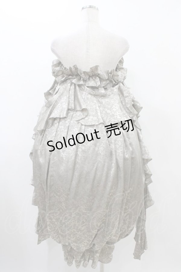 画像2: alice auaa / ジャガードバルーンドレス  グレー H-25-12-18-1027-AA-OP-KB-ZH (2)
