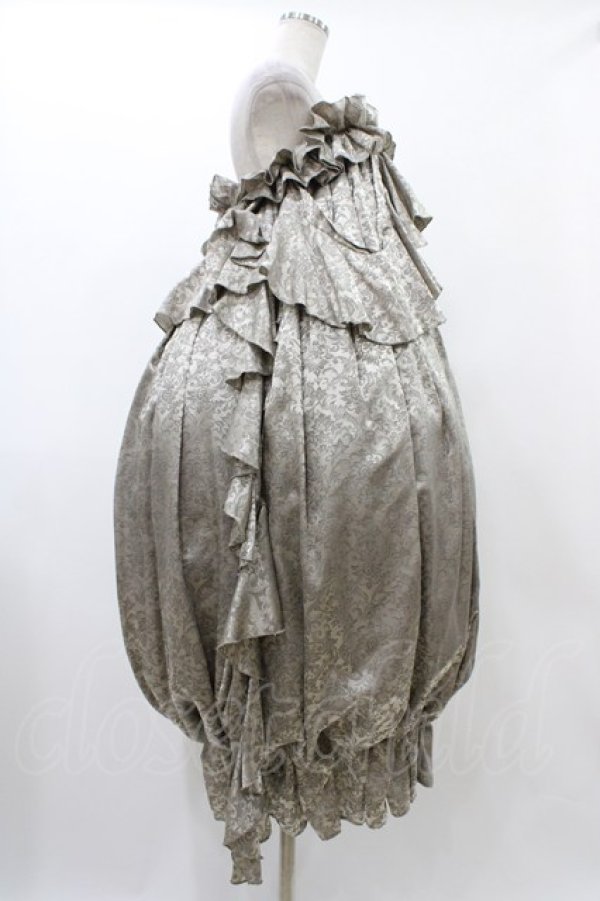 画像3: alice auaa / ジャガードバルーンドレス  グレー H-25-12-18-1027-AA-OP-KB-ZH (3)