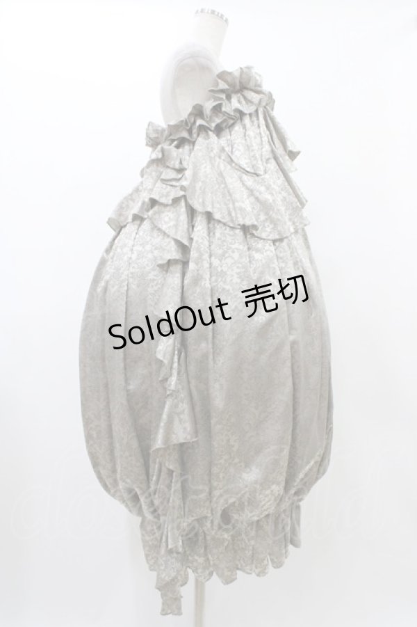 画像3: alice auaa / ジャガードバルーンドレス  グレー H-25-12-18-1027-AA-OP-KB-ZH (3)