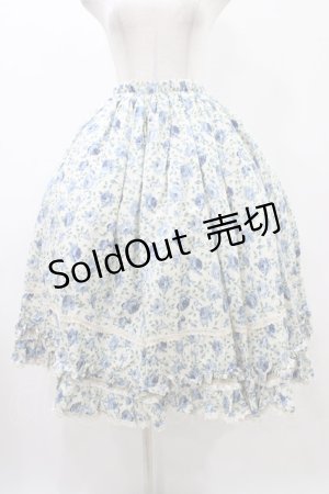 画像: PrivateSquare. / ローズロングスカート  ブルー H-25-12-18-1028-LO-SK-KB-ZH