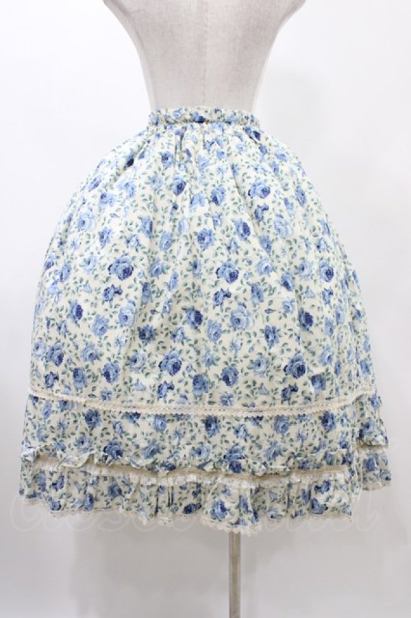 画像2: PrivateSquare. / ローズロングスカート  ブルー H-25-12-18-1028-LO-SK-KB-ZH (2)