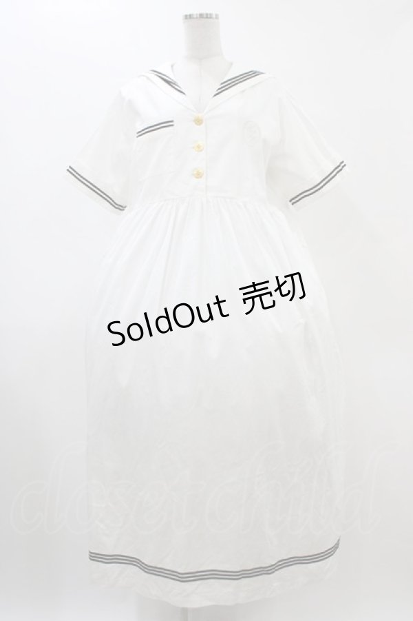 画像1: Katie / CESIL SAILOR ワンピース  ホワイト H-25-12-18-1031-LO-OP-KB-ZH (1)