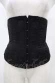 画像1: ATELIER PIERROT / ジャガードコルセット  ブラック H-25-12-18-1006-EL-ZA-KB-ZH (1)