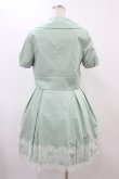 画像2: Jane Marple / 裾レースワンピース＆ピンタックパフジャケット  ミント H-25-12-18-1035-JM-OP-KB-ZH (2)
