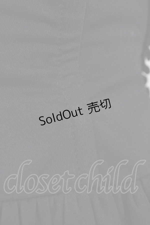 画像3: ATELIER PIERROT / ティアードコルセットスカート  ブラック H-25-12-18-1038-EL-SK-KB-ZH (3)