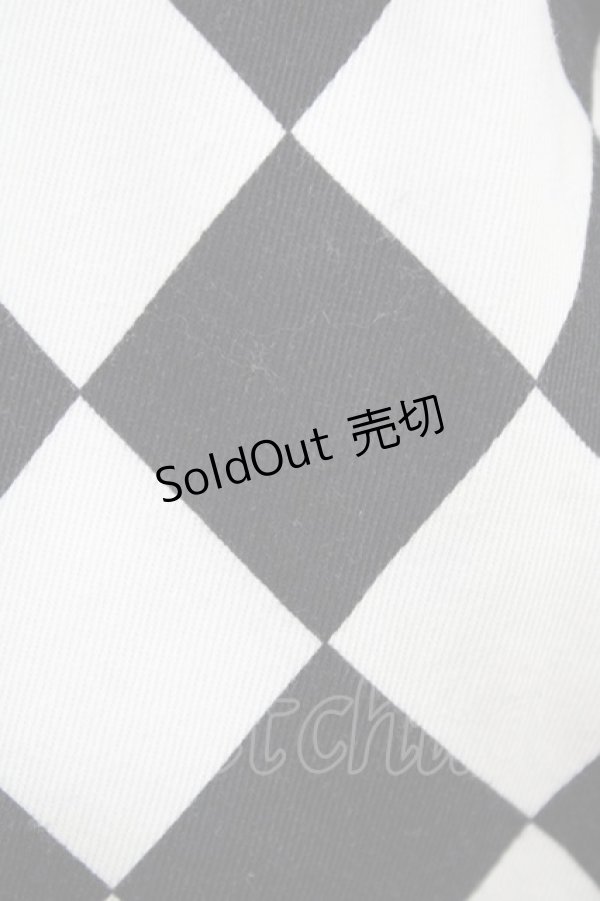 画像3: ATELIER PIERROT / ダイヤフロントオープンスカート  オフ×ブラック H-25-12-18-1040-EL-SK-KB-ZH (3)