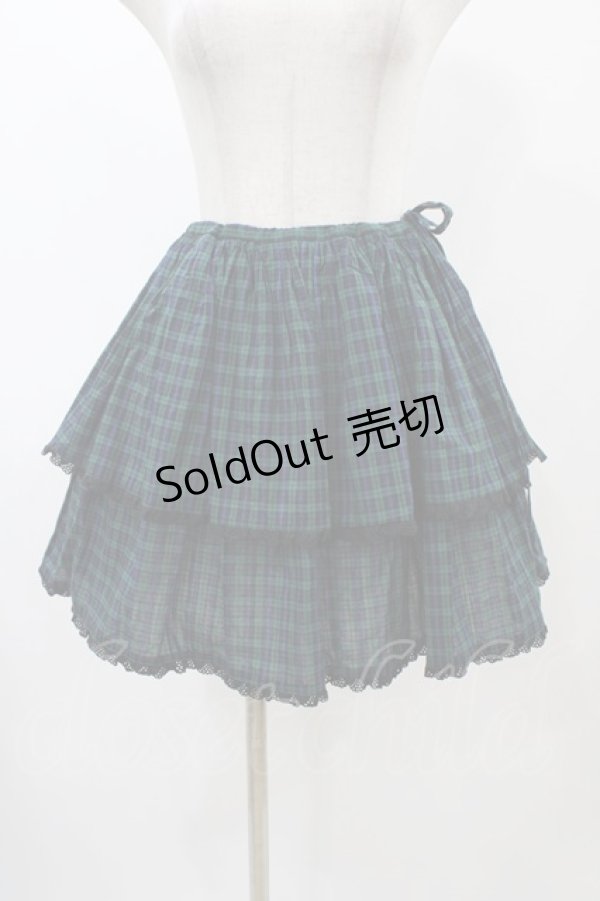 画像1: Katie / CAN CAN GIRLスカート  グリーンチェック H-25-12-18-1042-LO-SK-KB-ZH (1)