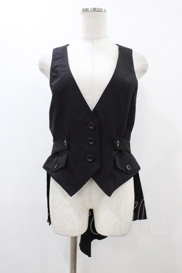 画像1: PEACE NOW / 2Wayベスト  ブラック H-25-12-18-1047-PU-TO-KB-ZH (1)