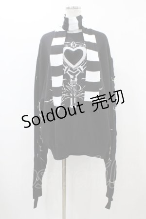 画像: DimMoire / 超ロングスリーブニット  ブラック H-25-12-18-1048-0-TO-KB-ZH