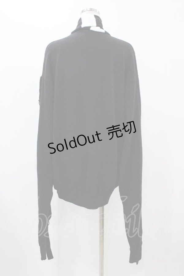 画像2: DimMoire / 超ロングスリーブニット  ブラック H-25-12-18-1048-0-TO-KB-ZH (2)