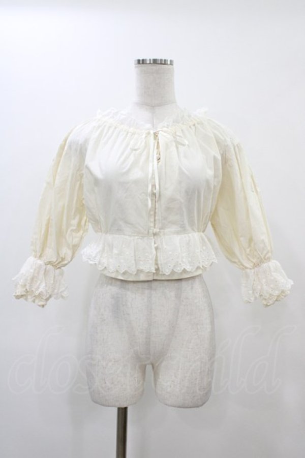 画像1: MILK / プリティーブラウス  アイボリー H-25-12-18-1053-ML-BL-KB-ZH (1)