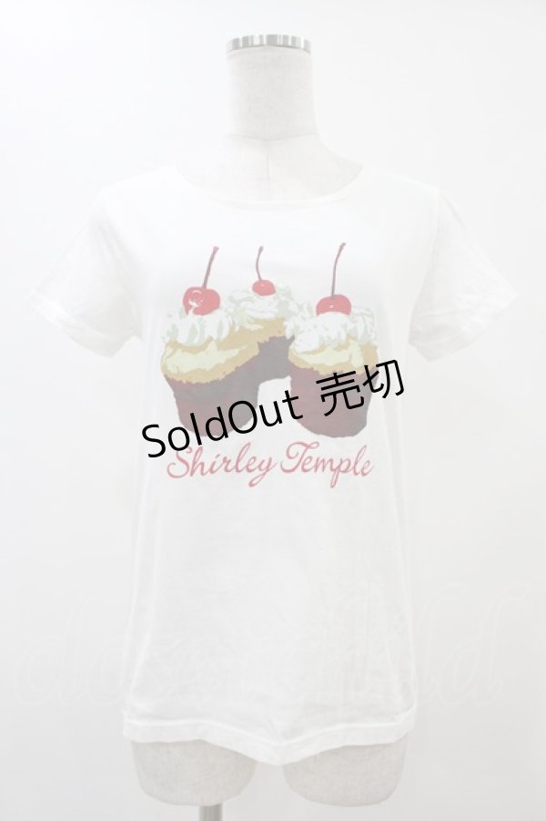 画像1: Shirley Temple / チェリーカップケーキカットソー  ホワイト H-25-12-18-1054-ET-TO-KB-ZT360 (1)