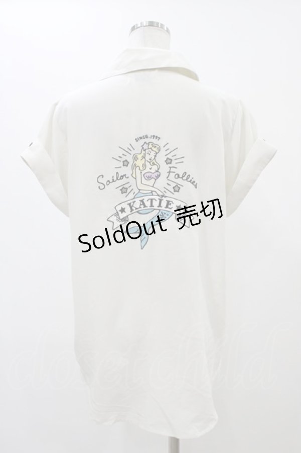 画像2: Katie / be mermaid shirt  アイボリー H-25-12-18-1055-LO-BL-KB-ZH (2)