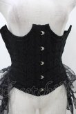 画像4: alice auaa / オーガンジーフリルジャガードコルセット  ブラック H-25-12-18-1012-AA-TO-KB-ZH (4)