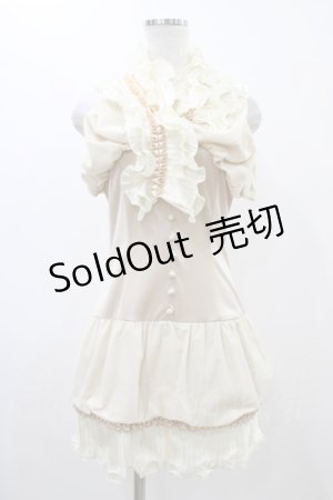 画像: alice auaa / チュール重ねバルーンワンピース 3（約9号） ベージュ H-25-12-18-1014-AA-OP-KB-ZH