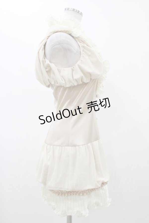 画像3: alice auaa / チュール重ねバルーンワンピース 3（約9号） ベージュ H-25-12-18-1014-AA-OP-KB-ZH (3)