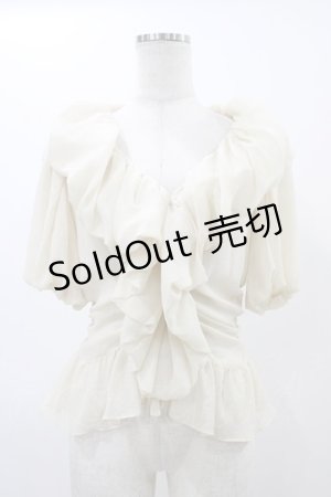 画像: alice auaa / フリルギャザーボレロ 3（約9号） クリーム H-25-12-18-1015-AA-TO-KB-ZH