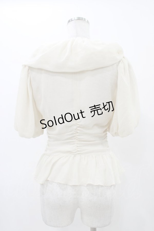 画像2: alice auaa / フリルギャザーボレロ 3（約9号） クリーム H-25-12-18-1015-AA-TO-KB-ZH (2)