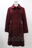 画像5: ATELIER PIERROT / ティペット付きケープコート  ワインレッド H-25-12-18-1018-EL-CO-KB-ZH (5)