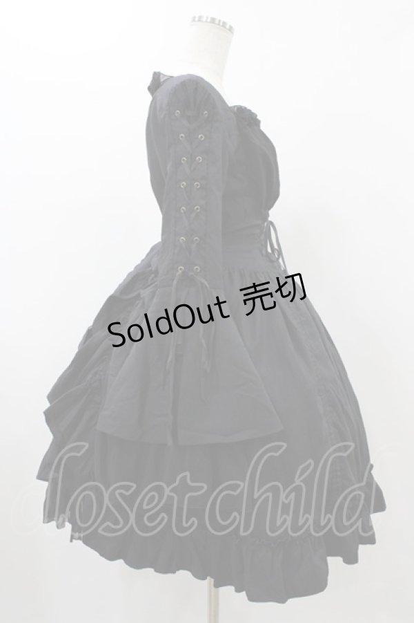 画像3: ATELIER PIERROT / ダレットワンピース  ブラック H-25-12-18-1020-EL-OP-KB-ZH (3)