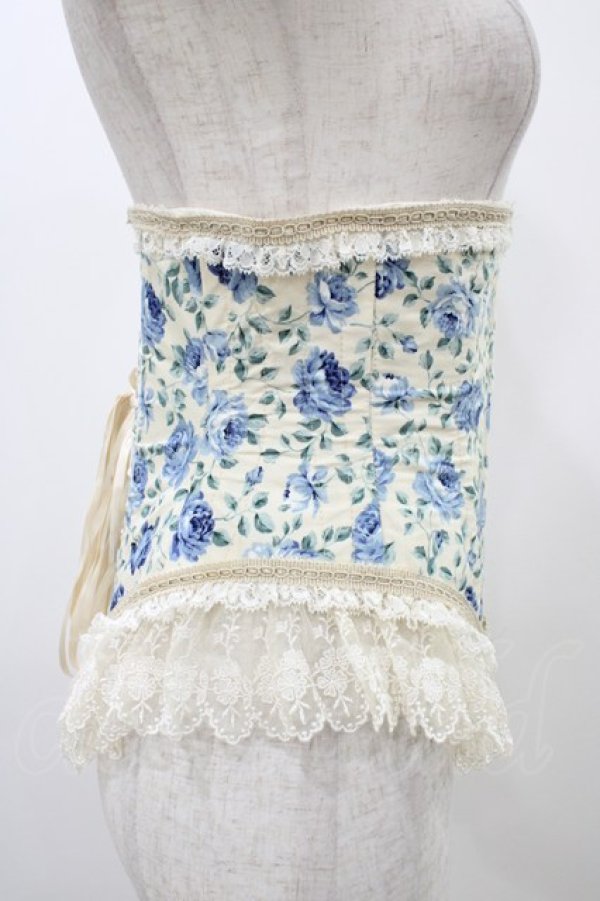 画像3: PrivateSquare. / ローズショートコルセット  ブルー H-25-12-18-1004-LO-ZA-KB-ZH (3)