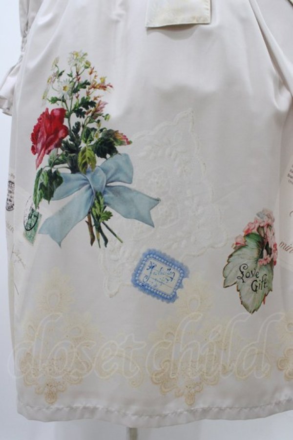 画像5: Maison de minette / Skirt collage dress  ピンクアイボリー H-25-12-18-1023-0-OP-KB-ZH (5)