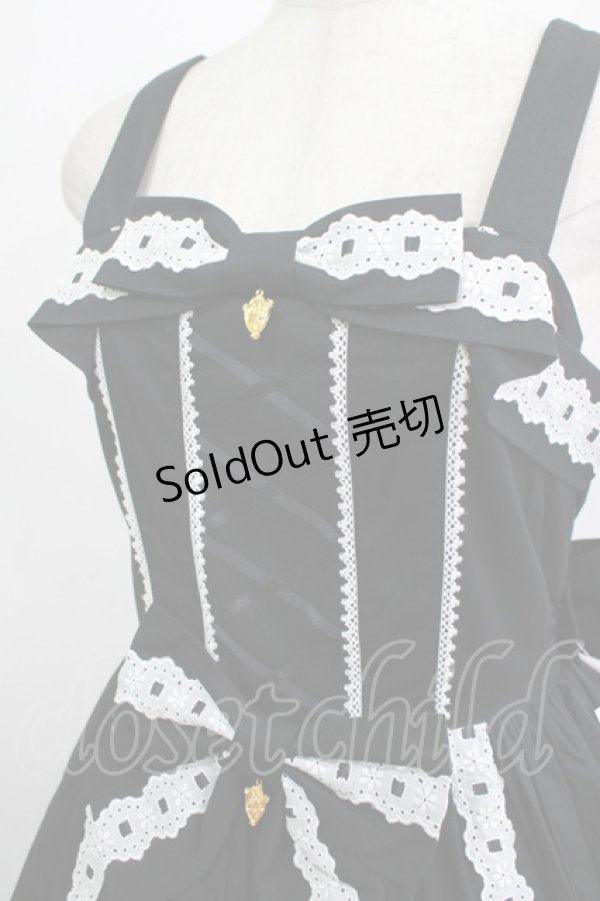 画像4: metamorphose / メアリーはしごレースジャンパースカート(無地) サイズ1 ブラック H-25-12-19-003-ME-OP-NS-ZH (4)