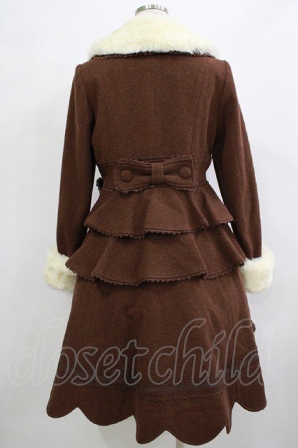 画像3: BABY,THE STARS SHINE BRIGHT / リボンスカラップコート Free ブラウン H-25-12-19-026-BA-CO-NS-ZH (3)