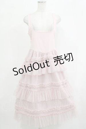 画像: FLC / チュールワンピース M ピンク H-25-12-19-027-LO-OP-NS-ZH