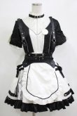 画像1: 素心SUSIN（海外ロリータブランド） / メイドワンピースセット M ブラック H-25-12-19-028-PU-OP-NS-ZH (1)
