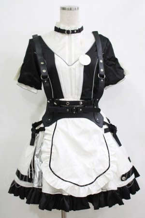 画像: 素心SUSIN（海外ロリータブランド） / メイドワンピースセット M ブラック H-25-12-19-028-PU-OP-NS-ZH