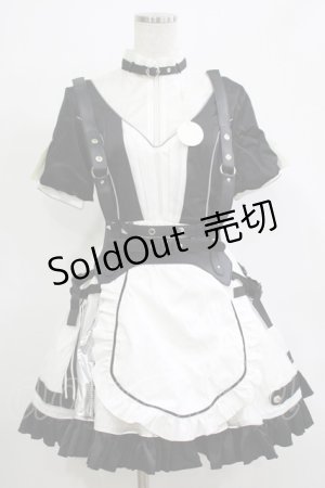 画像: 素心SUSIN（海外ロリータブランド） / メイドワンピースセット M ブラック H-25-12-19-028-PU-OP-NS-ZH