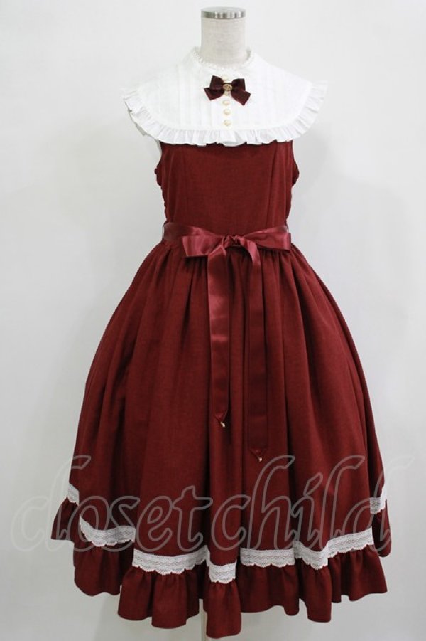 画像1: metamorphose / Priere〜星に祈りを〜ミディアムジャンパースカート サイズ1 ワイン H-25-12-19-004-ME-OP-NS-ZH (1)