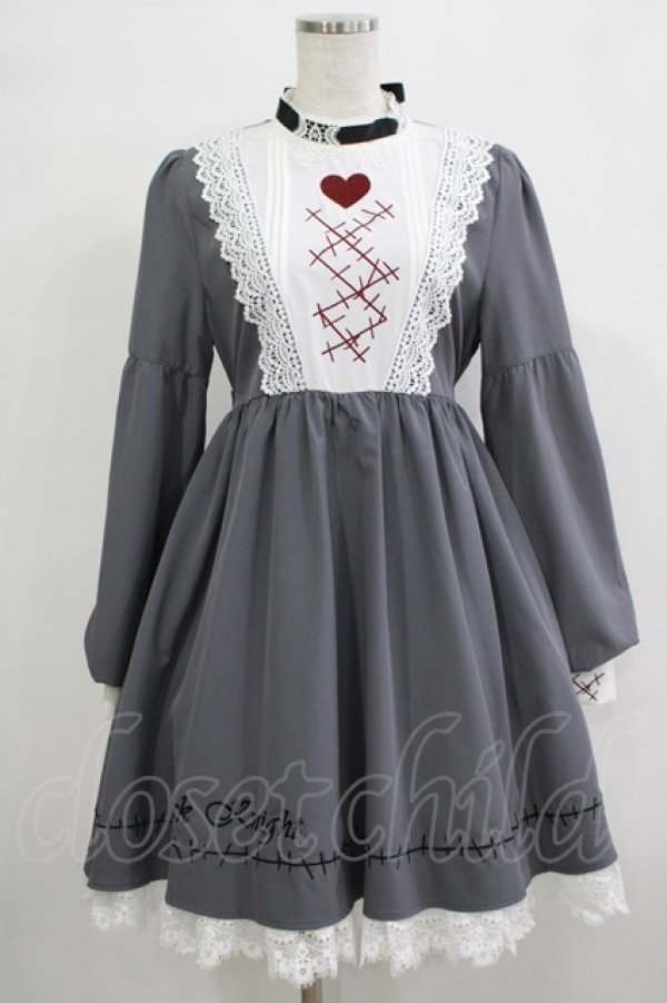 画像1: To Alice / ダークナイトワンピース M グレー H-25-12-19-029-LO-OP-NS-ZH (1)