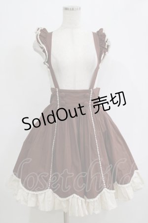 画像: Angelic Pretty / クラシックカフェスカート Free ブラウン H-25-12-19-032-AP-OP-NS-ZH